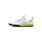 UNDER ARMOUR Erkek UA Shadow Turf 2.0 Spor Ayakkabı, White/Black/Capri, 44.5 EU