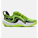Under Armour Erkek UA Spawn 6 Basketbol Ayakkabısı 3027263-300 - Black - White - Lime Surge