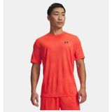 Under Armour Erkek UA Tech Vent Jacquard Kısa Kollu T-Shirt - Kırmızı - 3XL