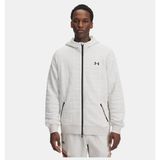 Under Armour Erkek UA Unstoppable Fleece TXTR Fermuarlı Ceket - Beyaz