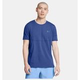 Under Armour Erkek Ua Vanish Elite Dikişsiz Kısa Kollu Tişört 1376781-432 - Mavi-432