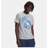 Under Armour Erkek UA Varsity Crest Kısa Kollu T-Shirt - Gri - XS