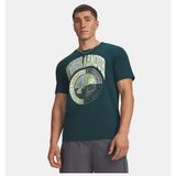 Under Armour Erkek UA Varsity Crest Kısa Kollu T-Shirt - Yeşil - XS