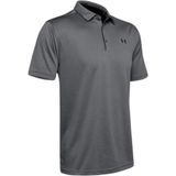 Under Armour Gri Tech Polo 1290140-040 Tişört Erkek Nefes Alabilir Kumaş ve Bol Kalıp Tasarım - XS