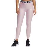 Under Armour HeatGear Rib Legging Lastikli Bel Normal Kalıp Tayt, M, 5003251340, Pembe, Kadın