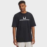 Under Armour Heavyweight U Logo Erkek Siyah Tişört - XS