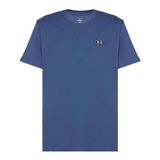 Under Armour Hw Lc Patch Ss Erkek T-Shirt 1382902-418 - Mavi