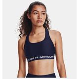 Under Armour Kadın Armour® Mid Çapraz Sırtlı Spor Sütyeni 1361034-410 - Lacivert-410