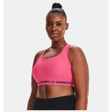 Under Armour Kadın Armour® Mid Çapraz Sırtlı Spor Sütyeni 1361034-653 - XL - Pembe