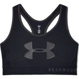 Under Armour Kadın Armour® Mid Keyhole Graphic Spor Sütyeni 1344333-001 - Siyah-001