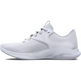 Under Armour Kadın Charged Aurora 2 Spor Ayakkabı, (100) Beyaz/Beyaz/Metalik Sıcak Gümüş, 5