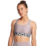 Under Armour Kadın HeatGear Authentics Orta Destekli Sütyen Sütyen, Tetra Gri / / Beyaz, M