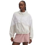 Under Armour Kadın Rakip Dokuma Kapüşonlu Ceket, (110) Summit White/White/Summit White, M