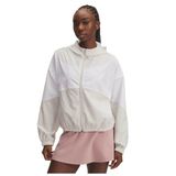 Under Armour Kadın Rakip Dokuma Kapüşonlu Ceket, (110) Summit White/White/Summit White, S