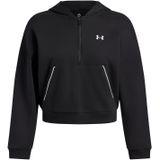 Under Armour Kadın rakip polar yarım Zip Hoodie boru, (005) Siyah/Beyaz, M
