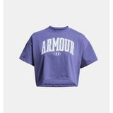 Under Armour Kadın SCRIPTED WM CROP Kısa Kollu Tişört Nefes Alabilir Kumaş ve Şık Tasarım - Mor-561