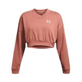 Under Armour Kadın Sweatshirt UA Rival Terry OS Crop Crw Canyon Pink - White XS