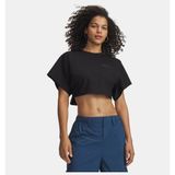 Under Armour Kadın UA Cropped Script Kısa Kollu T-Shirt - Siyah - XL