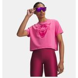 Under Armour Kadın Ua Hb Run Heavyweight Wash City Kısa Kollu T-Shirt - Pembe