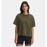 Under Armour Kadın Ua Heavyweight Boxy Wash Kısa Kollu T-Shirt 6007690-308 - Yeşil-308