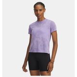 Under Armour Kadın UA Launch Jacquard Kısa Kollu T-Shirt - Mor