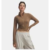 Under Armour Kadın UA Meridian Suede Effect Fermuarlı Ceket - Kahverengi - XL