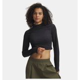 Under Armour Kadın UA Meridian Suede Effect Uzun Kollu T-Shirt - Siyah