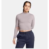 Under Armour Kadın Ua Meridian Uzun Kollu Mock Tişört 1380773-015 - Gri-015