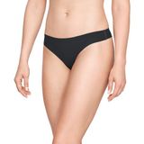 Under Armour Kadın UA Pure Stretch Tanga 3' lü Paket - 1325615-001 - Siyah - Siyah