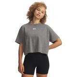 Under Armour Kadın UA Rival Boxy Wash T-Shirt, Gri, S Beden