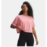 Under Armour Kadın UA Rival Boxy Wash T-Shirt - Pembe