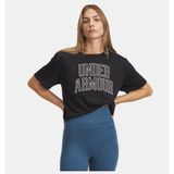 Under Armour Kadın UA Rival Oversize Campus Tee T-Shirt - Siyah - XS