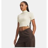 Under Armour Kadın Ua Rival Rib Mock Kısa Kollu T-Shirt - Siyah