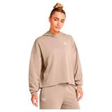 Under Armour Kadın UA Rival Terry OS Hoodie Sweatshirt, Timberwolf Taupe / / White, XS