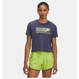 Under Armour Kadın UA Run Graphic Kısa Kollu T-Shirt - Mavi - Mavi