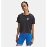 Under Armour Kadın UA Run Graphic Kısa Kollu T-Shirt - Siyah