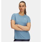 Under Armour Kadın UA Tech Rib T-shirt - Mavi - Mavi - XS