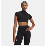 Under Armour Kadın UA Vanish Elite Crop Kısa Kollu T-Shirt - Siyah