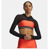 Under Armour Kadın Ua Vanish Elite Mesh Crop Fermuarlı Ceket 6011233-008 - Siyah