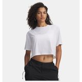 Under Armour Kadın UA Wordmark Crop Kısa Kollu T-Shirt - Beyaz