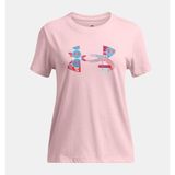 Under Armour Kız Çocuk UA Big Logo UA Fill T-shirt - Pembe-647 - XS