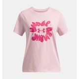 Under Armour Kız Çocuk UA Bubble Wordmark T-shirt - Pembe-647