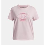 Under Armour Kız Çocuk UA Star Logo Lockertag Kısa Kollu T-Shirt - Pembe-647 - 7 Yaş