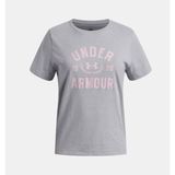 Under Armour Kız Çocuk UA Varsity Kısa Kollu T-shirt - XS - Gri-011