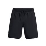 Under Armour Launch 7 inch 2in 1 Siyah Antrenman Şortu, s-m, TYC7CAD1C45F23F200, 001-Siyah, Erkek
