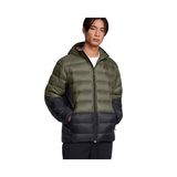 Under Armour Legend Down Hooded Jacket Erkek Outdoor Montu 1385837-390 Haki