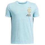 Under Armour Mavi Erkek Çocuk Bisiklet Yaka Normal Kalıp T-shirt 1390009-494-ua B Peace Love Ua Ss
