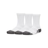 Under Armour New Y Ua Perf Tech 3Pk Crw Erkek Çocuk Çorap White/White/Jet Gray MD