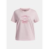 Under Armour Pembe Kız Çocuk Yuvarlak Yaka Baskılı T-Shirt 6009718-647-UA G Star Logo Lockerta - 8 - 9 Yaş