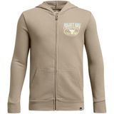 Under Armour Pjt Rck Boys LS FZ HD Q1 Erkek Çocuk Sweatshirt, Kahverengi, M